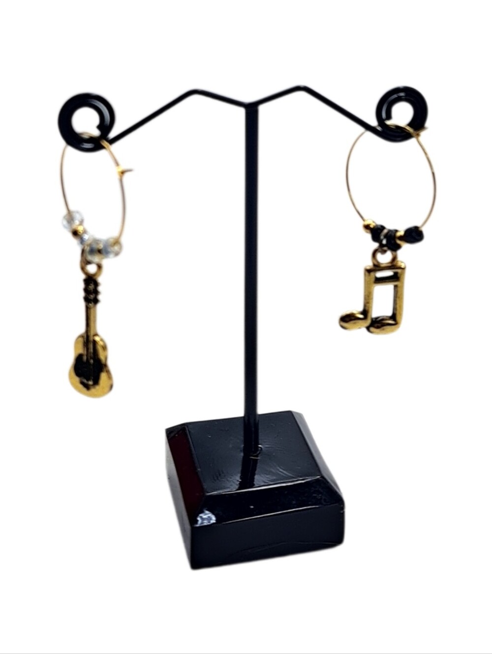 Wine Glass Music-Themed Charms Set – Guitar & Musical Note